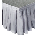 Ameristage Box-Pleat Stage Skirt, 8'x24" Gray (Overstock)