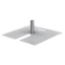 Ameristage Pipe and Drape 18"x18" Lightweight Slip-Fit Base with 1.5" x 6" Pin - AMBASE18156-17