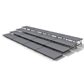 Staging 101 4-Tier Straight Seated Riser System - 32' Long (fits 64 Chairs)
