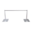 Ameristage FlexDrape 6'-10' Adjustable Back Drop Half-Wall Freestanding Kit - AMFLXHALF
