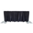 Ameristage FlexDrape 6'-10' Adjustable Back Drop Half-Wall Freestanding Kit - AMFLXHALF