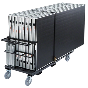 Biljax AS2100 16x16 Portable Stage & Storage Cart Package (4x8 Decks) Biljax, 4x8, 8x4, modular, modular staging, stage cart, package, stage package, rolling storage, 16x16, 16x32, 32x16