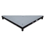 Biljax ST8100 4' 45-Degree Triangle Steel Frame Stage Deck Platform, Gray Stained Plywood - BJX-0106-029-6