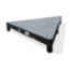Biljax ST8100 4' 45-Degree Triangle Steel Frame Stage Deck Platform, Gray Stained Plywood - BJX-0106-029-6