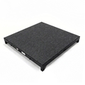 Biljax ST8100 4'x4' Square Steel Frame Stage Deck Platform, Gray Carpet Plywood