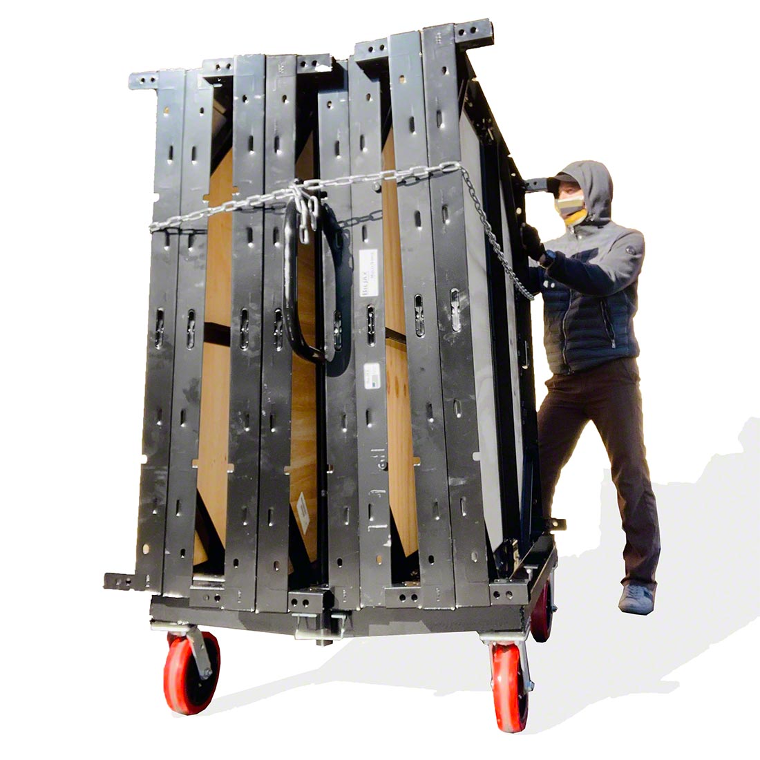 Biljax ST8100 Vertical Stage Panel Cart 0106-390 | StageDrop