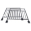 Biljax ST8100 4'W Vertical Rail Guard Rail, Square Corner, Open Top - BJX-0106-458-4