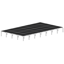 Biljax AS2100 16x28 Portable Stage Kit (28 - 4x4 Decks) 16x28, 28 x 16, 28x16, 16 x 28, fast, pro, elite, 448 square feet stage