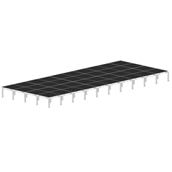 Biljax AS2100 16x40 Portable Stage Kit (40 - 4x4 Decks) 16x40, 40x16, 40x16, 16 x 40, fast, pro, elite, 640 square feet stage