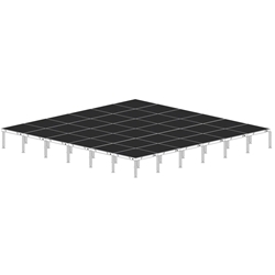 Biljax AS2100 24x24 Portable Stage Kit (36 - 4x4 Decks) 24x24, 24 x 24, fast, pro, elite, 576 square feet stage