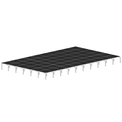 Biljax AS2100 24x40 Portable Stage Kit (60 - 4x4 Decks) 24x40, 24 x 40, 40x24, 40 x 24, fast, pro, elite, 960 square feet stage