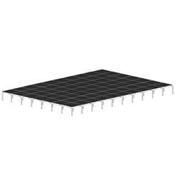 Biljax AS2100 28x40 Portable Stage Kit (70 - 4x4 Decks) 28x40, 28 x 40, 40x28, 40 x 28, fast, pro, elite, 1120 square feet stage