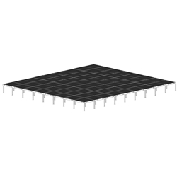 Biljax AS2100 32x36 Portable Stage Kit (72 - 4x4 Decks) 32x36, 32 x 36, 36x32, 36 x 32, fast, pro, elite, 1152 square feet stage
