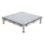 Biljax AS2100 4'x4' Portable Stage Unit, Gray Stained Plywood - BJX-AS44GSP-4X4