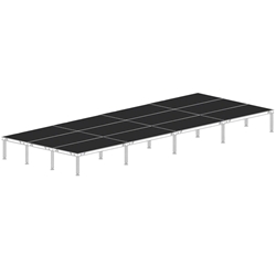 Biljax AS2100 12x32 Portable Stage Kit (12 - 4x8 Decks) 12x32, 12 x 32, 32 x 12, 32x12, fast, pro, elite, 384 square feet stage