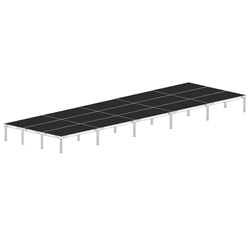 Biljax AS2100 12x40 Portable Stage Kit (15 - 4x8 Decks) 12x40, 12 x 40, 40 x 12, 40x12, fast, pro, elite, 480 square feet stage