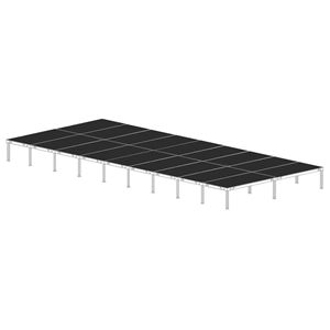 Biljax AS2100 16x36 Portable Stage Kit (18 - 4x8 Decks) 16x36, 16 x 36, 36 x 16, 36x16, fast, pro, elite, 576 square feet stage