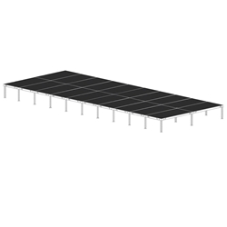Biljax AS2100 16x40 Portable Stage Kit (20 - 4x8 Decks) 16x40, 16 x 40, 40 x 16, 40x16, fast, pro, elite, 640 square feet stage
