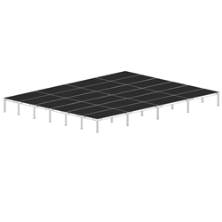 Biljax AS2100 24x32 Portable Stage Kit (24 - 4x8 Decks) 24x32, 24 x 32, 32x24, 32 x 24, fast, pro, elite, 768 square feet stage
