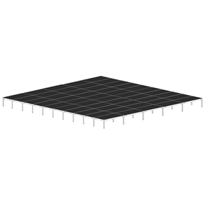 Biljax AS2100 40x40 Portable Stage Kit (50 - 4x8 Decks) 40x40, 40 x 40, fast, pro, elite, 1600 square feet stage