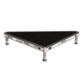 Biljax AS2100 4' Right Triangle Portable Stage Unit, Black Poly