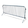 Biljax 8' Crowd Control Barrier with Bridge Feet crowd control fence with feet, crowd control barrier, concert barrier, security barrier, concert fence, stage fence, stage barrier