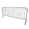 Biljax 8' Crowd Control Barrier with Flat Feet crowd control fence with feet, crowd control barrier, concert barrier, security barrier, concert fence, stage fence, stage barrier