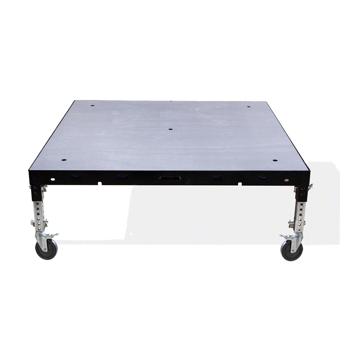 Biljax ST8100 4'x4' Mobile Stage Unit, Gray Stained Plywood