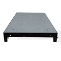 Biljax ST8100 2'x4' Steel Frame Stage Deck Platform, Gray Carpet Plywood