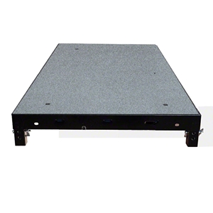 Biljax ST8100 2x4 Steel Frame Stage Deck Platform, Gray Carpet Plywood 2x4, 2 x 4, portable staging, biljax, steel frame deck, st8100