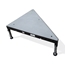 Biljax ST8100 4' Right Triangle Portable Stage Unit, Gray Stained Plywood - BJX-ST4T-GSP