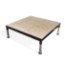 Biljax ST8100 4'x4' Portable Stage Kit, Unfinished Faux Hardwood - BJX-ST-UFH-4X4