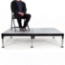 Biljax ST8100 4'x6' Portable Stage Unit, Gray Stained Plywood - BJX-ST-4X6-GSP