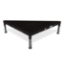 Biljax ST8100 4' Right Triangle Portable Stage Unit, Black Poly Ripple Plywood - BJX-ST4T-BPP