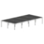 Biljax AS2100 8'x16' Portable Stage &amp; Storage Cart Package (4'x4' Premium Decks - Velcro Installed) - BJX-0105-100-01