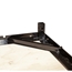 Biljax ST8100 4' 45-Degree Triangle Steel Frame Stage Deck Platform, Black Poly Ripple Plywood - BJX-0106-029-7
