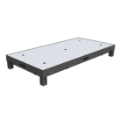 Biljax ST8100 2'x4' Steel Frame Stage Deck Platform, Gray Stained Plywood