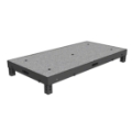 Biljax ST8100 2'x4' Steel Frame Stage Deck Platform, Gray Carpet Plywood
