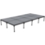 Biljax ST8100 8'x16' Portable Stage & Storage Cart Package (4'x4' Decks) - BJX-0106-100-01