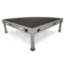 Biljax AS2100 4' Quarter Round Portable Stage Unit, Black Poly - BJX-AS4QR