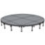 Biljax ST8100 11.3' Round Portable Stage Kit - BJX-ST-11R