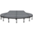 Biljax ST8100 11'x17.6' Portable Stage Kit, Mushroom Shape - BJX-ST-11X18-MSH