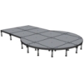 Biljax ST8100 11'x17.6' Portable Stage Kit, Mushroom Shape