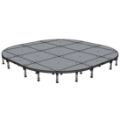 Biljax ST8100 15.3' Rounded Square Portable Stage Kit