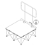 IntelliStage 3' Guard Rail with Chair Stop (Single) - IS3X3GRPS