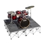 IntelliStage Lightweight 6'x6' Drum Riser System, Carpet - ISDRUM36