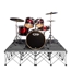 IntelliStage Lightweight 6'x6' Drum Riser System, Carpet - ISDRUM36