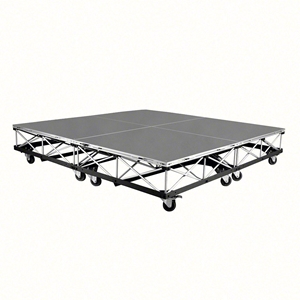 IntelliStage 6x6 Mobile Drum Riser on Casters, Carpeted