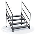 ProFlex 4-Step Fixed Stairs with Handrails for 40" High Stage