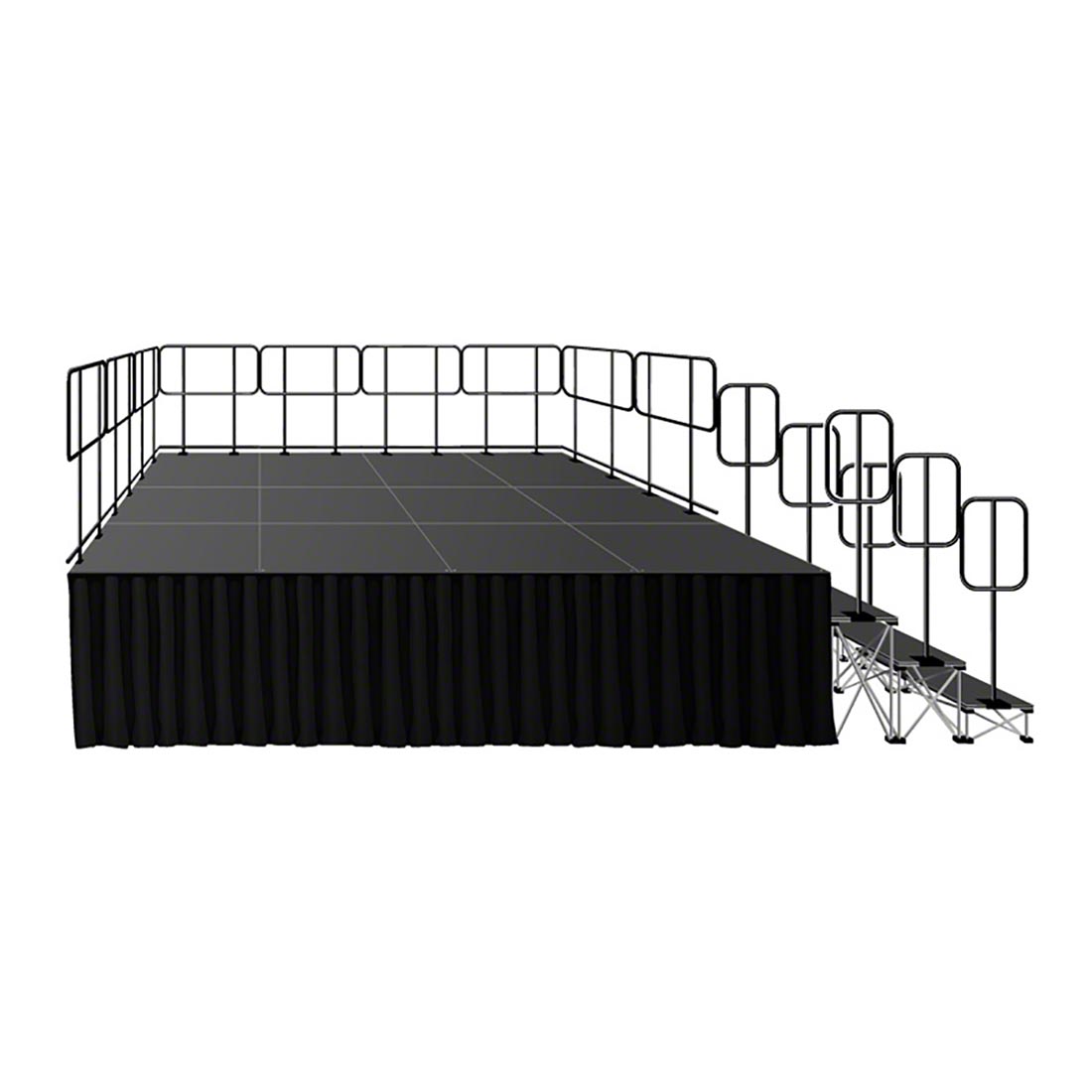 IntelliStage Lightweight 12'x16' Deluxe Stage Kit | StageDrop